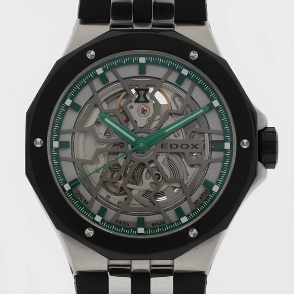 EDOX Watches 85303 Stainless Steel/rubber Mechanical Automatic - Picture 1 of 7